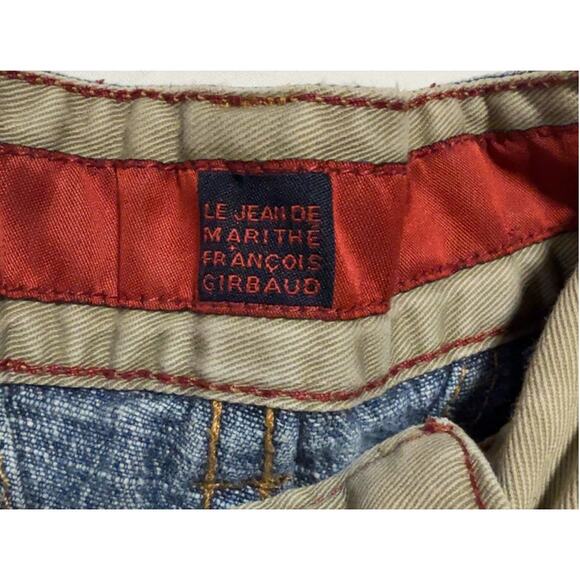 Vintage 90s Marithe Francois Girbaud Canvas Trim Jeans (PLEASE READ DESCRIPTION) - Picture 4 of 16